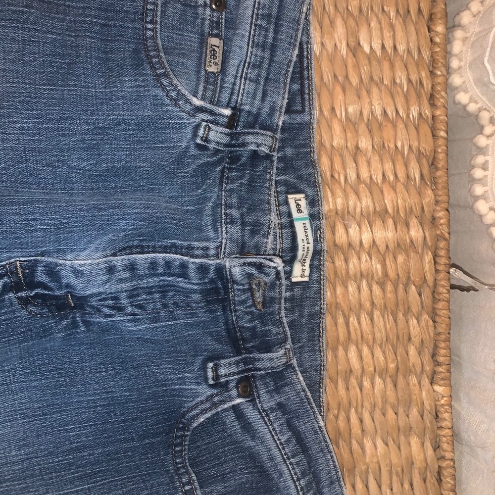 1889 Vintage relaxed lee straight jeans